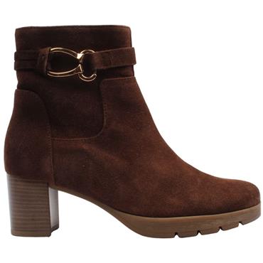 GABOR 803002 ANKLE BOOT - BROWN SUEDE